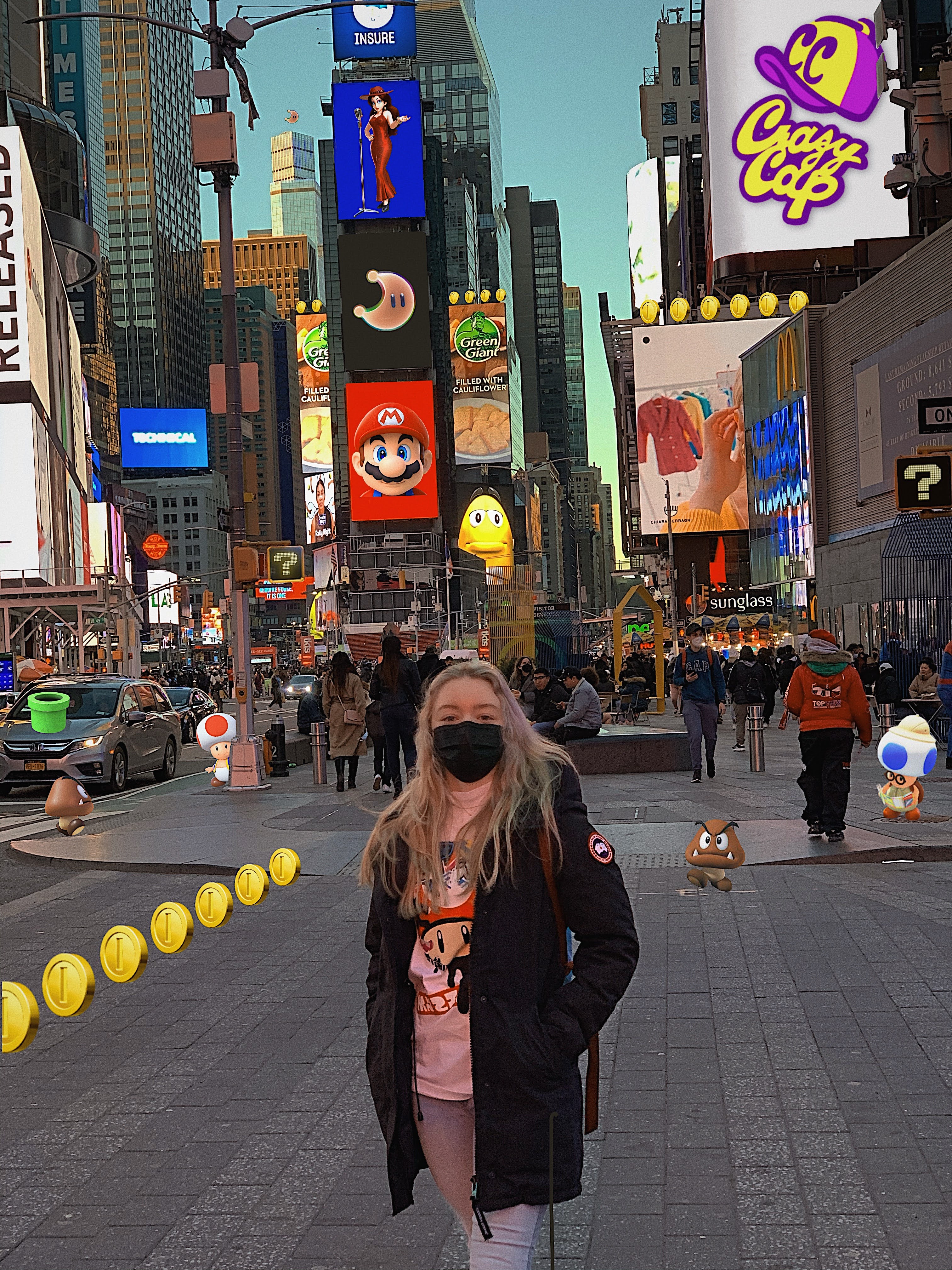 Mario visits the Big Apple